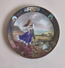 Royal Worcester Limited Ed Collector's Plate 1993 Cathy & Heathcliffe 190mm VGC