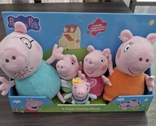 Peppa Pig 5 Pack Family Plush