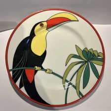 Vintage Fitz & Floyd "Toucan" Salad Dessert Bird Plate 7.5” Parrot
