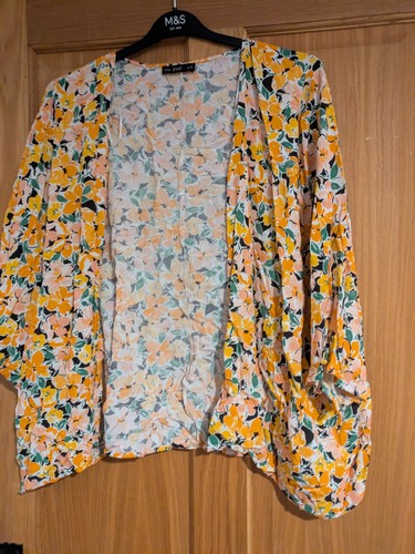 Kimono yellow flower - kimono,