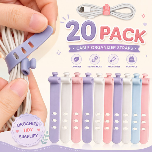 Silicone cable organizer - silicone,