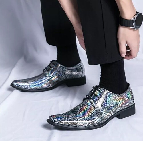 Men snakeskin look oxfords - men's,