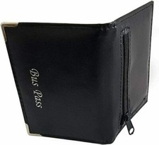 Faux Leather Bus Rail Pass