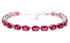 Silver Ruby 24.02ct Tennis