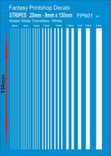 STRIPES WATER SLIDE TRANSFERS