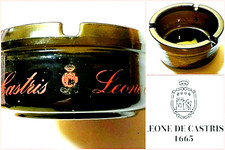 Vintage Green Glass Ashtray Rare Wine Bottle Ashtray Leone De Castris Nice Gift