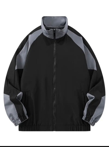 Men color block zip up - color-block, zip-up