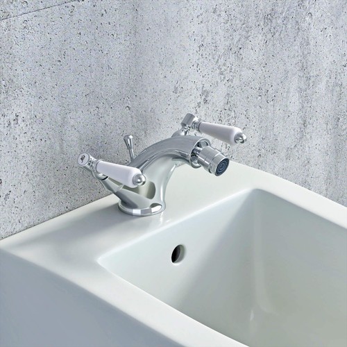 Mono bidet mixer with - bidet, up
