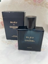 CHANEL. Bleu De Chanel. Parfum Pour Homme EMPTY  Bottle and Box