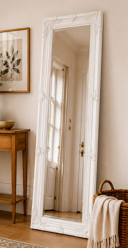 Tall white full - tall, floor