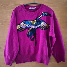 Asos, sequin flamingo jumper