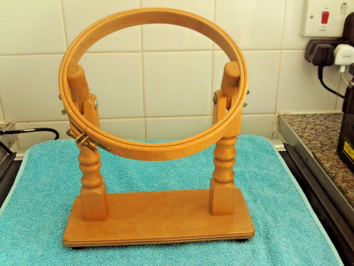 Embroidery ring wooden base - embroidery,
