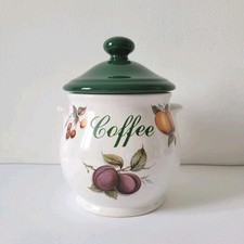 Vintage Coffee Caddy/Canister Pristine Pottery Fine Earthenware Made in England
