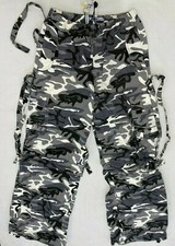 CRIMINAL DAMAGE JUNGLE  BAGGY PANTS BLACK WHITE GREY CAMO 