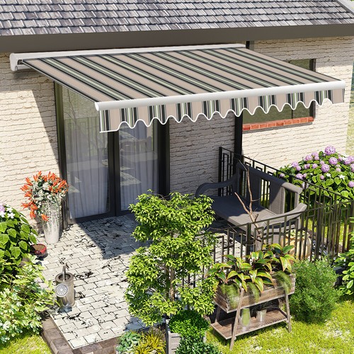 Half cassette electric - half, awning