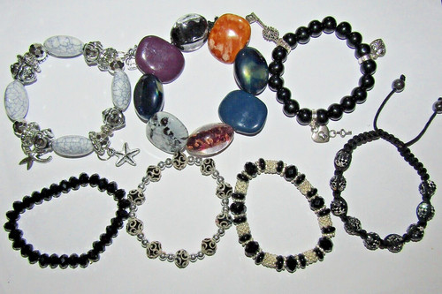 Huge variety black bracelets - variety,