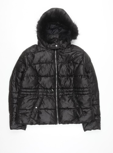 Primark women black hooded - l,