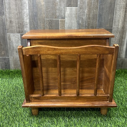 Vintage wooden magazine rack - wooden,