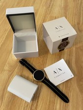 Armani Exchange Smart Watch pre-owned with the box and charger