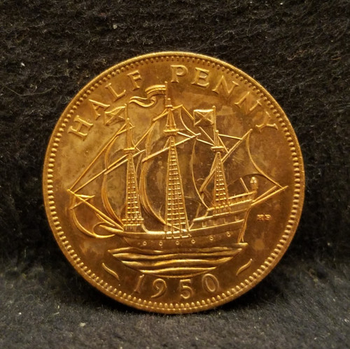 1950 great britain penny - great,