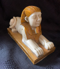 Art Deco Style Faux Ivory Egyptian Sphinx