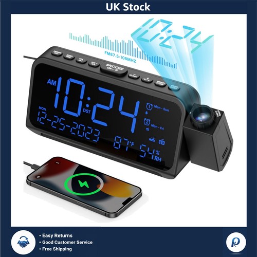 Modern projection alarm clock - modern,