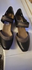 Ladies Rieker black leather strappy Sandals, 4, good condition