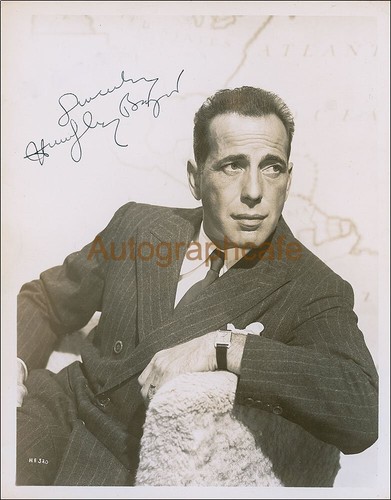 Humphrey bogart signed - 10, 8"