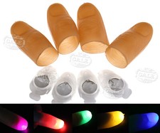 4Pcs LED Finger Thumbs Light Colour Magic Prop Party Bar Flash Lamp Novel
