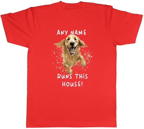Personalised golden retriever - golden,