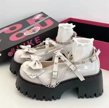 Womens Beige Gothic Chunky