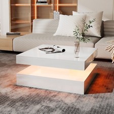 High gloss square led coffee - high,