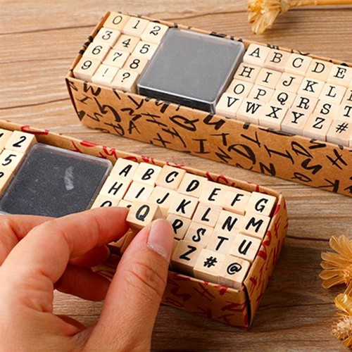 40pcs alphabet number stamps - 40pcs,