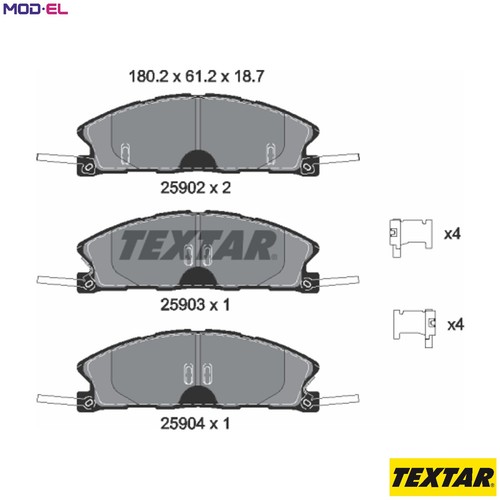 Brake pad set disc - pad,