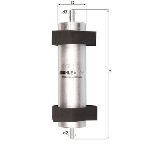 Inline fuel filter mahle - filter,