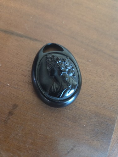 Victorian whitby jet cameo - victorian,
