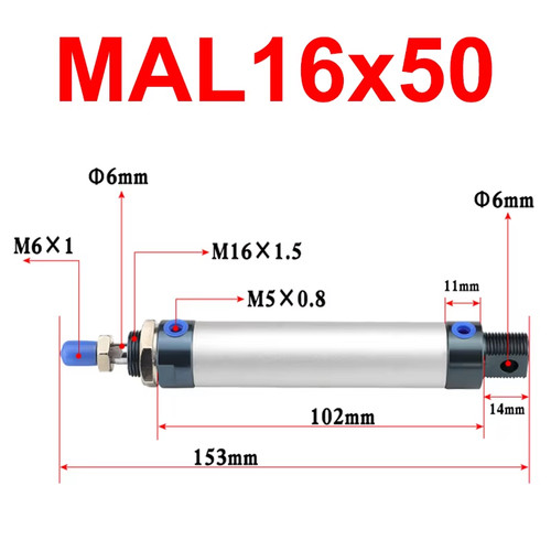 Pneumatic cylinder dual - pneumatic, cylinder,