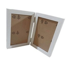 Double Picture Frame 4x6 Hinged Photo Frame for Dining Room Office Entrance