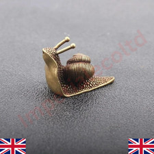 Brass Snail Animal Statue Small Sculpture Tabletop Figurine Home Decor Gifts