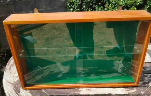 Vintage wooden display wall