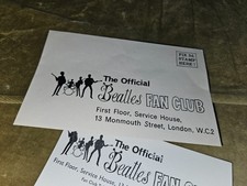 THE BEATLES -OFFICIAL FAN CLUB SUBSCRIPTION RENEWAL NOTICE IN ORIGINAL ENVELOPE!