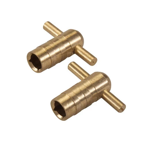 Solid brass radiator bleed key - radiator,