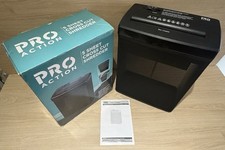 Pro Action 5 Sheet Cross Cut Paper Shredder VS506P 18L Bin Boxed Instructions
