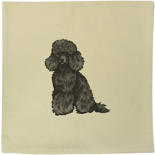 Black toy poodle canvas - 'black,