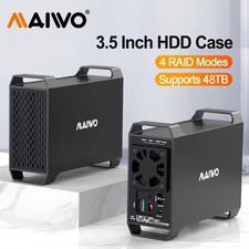 Maiwo dual bay raid enclosure - bay,