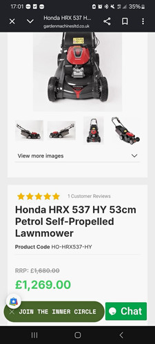 Honda hrx 537 53cm petrol - honda,