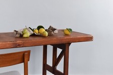 Vintage Rustic Wooden Folding Trestle Table