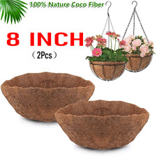 2Pcs 8 inch Round Coco Fiber