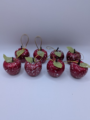 Vintage red speckled apples - vintage,