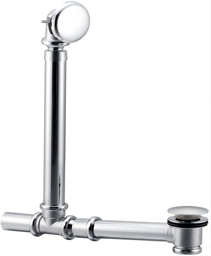 Chrome bath waste - chrome, for